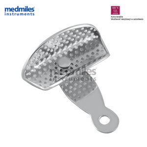 Łyżka wyciskowa z rantem perforowana obrotowa