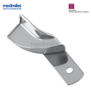 Łyżka wyciskowa z rantem połówkowa pełna prawa