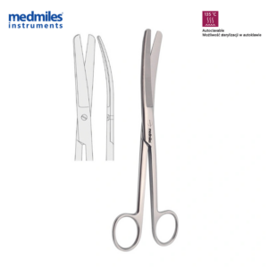 Nożyczki standardowe tępo-tępe zagięte