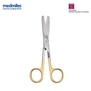 Nożyczki standardowe tępo-tępe proste TC