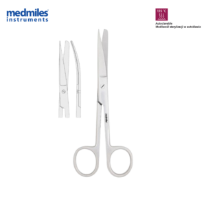 Nożyczki standardowe ostro-tępe zagięte